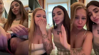 Liza_risky & shuggybaby Stripchat 2026 Lesbian tease in public show 2