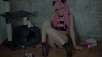 PinKandy smoking deep huge toy