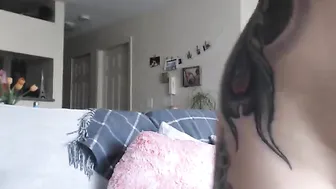 VictoriaRoze handjob lying on the bed