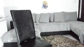 littlepinkald Shy young lady caresses anus