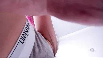 pussysweet9 Attractive curvy caresses shaved cunt