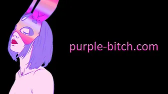 purple_bitch glamor babe with tattoos treats dildo