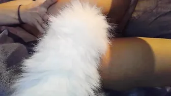 VanessaW adult woman arranging a portion of petting