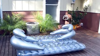 Katie Cummings gorgeous brunette girl passionately sucks dildo