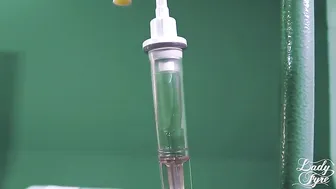 Lady Fyre amazing whore caresses shaved holes