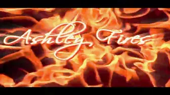 Ashley Fires undresses in front of the camera