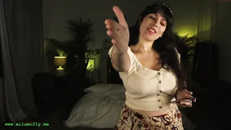 mila_ blissful devil caresses shaved vagina