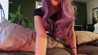 Audrey manyvids chick in stockings erotic masturbates