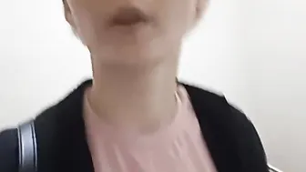 Sakura in the posture of a rider cool ends