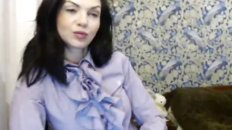 coffeowl jumps on a toy and cums