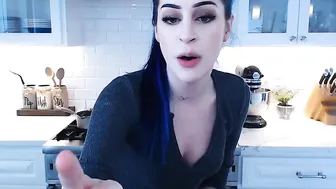 kati3kat cute chick caresses small tits