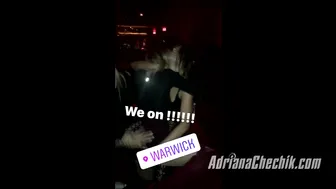 Adriana Chechik   jerking on a chair