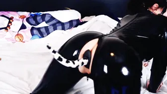 Dotti Pink cute slut caresses beautiful tits