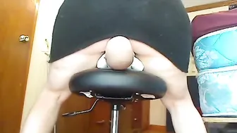 Mistress Stormy  mature hottie caresses shaved cunt