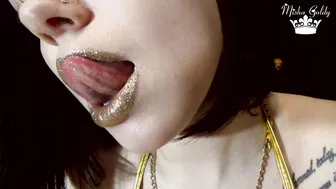 Mistress Misha Goldy Pov French Golden kissings  JOI