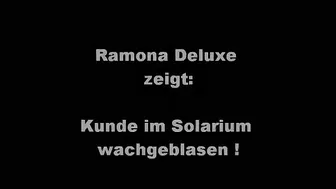 mydirtyhobby Ramona-Deluxe Kunde im Solarium wachgeblasen Real