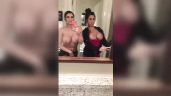 Romi Rain _[0143942] @lilyxlane & i hanging out topless in UK mall bathrooms... #nsfw [2017-04-05]