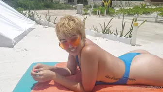 littlepuck 03.05.2020 i miss the beach on Isla Holbox i swam with a mama whal