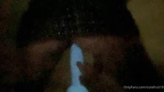 cutefruit18 07.09.2020  9 soo i recorded me riding my dildo while it was glowin