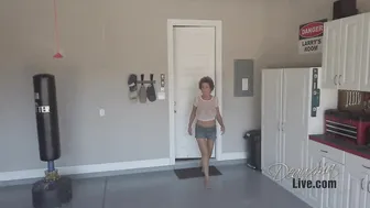 deauxma 1.00.2202 21.64.4595 Video Walking around my yard in a see thru top