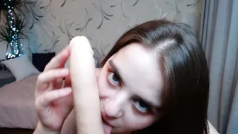 GG Cartier cute slut fucks her dildo