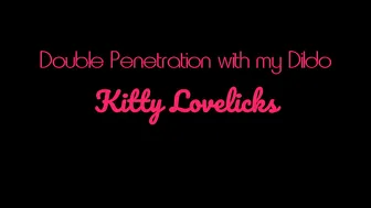 Kitty Lovelicks gorgeous chick fucks pussy with phallus