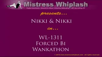 fetishnikki 07 02 2021 2018 07 02   Forced bi wank a thon with nikki whiplash. 3 Subs 2 evil mistresses