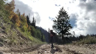 lanav 02 10 2019 Trying to find good spots to flash my ass and tits