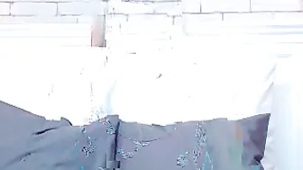 evenningsun  play with her pink  clit