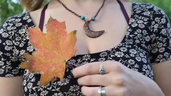 Autumn Outdoor Strip Tease