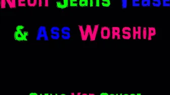 Stella_Von_Savage_109 - Neon Jeans Tease & Ass Worship