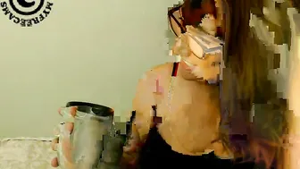 deeeelicious  Caresses her shaved pussy