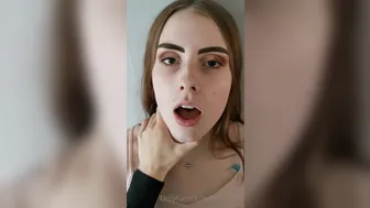 Damania, ur secret girlfriend, slutty Curvy babe caresses huge tits