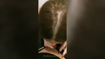 Damania, ur secret girlfriend, slutty caresses his holes