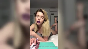 Freya Mayer, yourfreyamayer onlyfans A bitch eating a banana