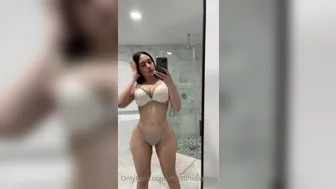 ChristineBabyyy onlyfans Busty mare caresses pussy