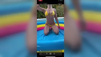 The Real BrittFitt onlyfans Busty blonde posing in front of the camera