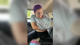 Tati Evan  onlyfans  Big ass babe jumping on a sex toy toy