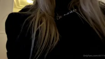 Chloe Spencer aka Ch111oe  onlyfans Cute lady caresses shaved cunt