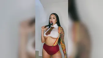 kattmodel onlyfans Tasty babe fucks both holes