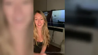 Madison Winter aka MadiTown onlyfans black haired prostitute posing in clothes