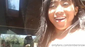 Ember Snow aka embersnow onlyfans naughty curvy fucks herself with a phallus