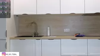 kitchen fun with ella sweety -  Naked teen young 18 pornshow cooking