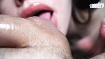 Succulent dark haired deep throats my balls, greatest porn ever!