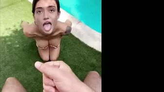 Amira Brie - Poolside Facial