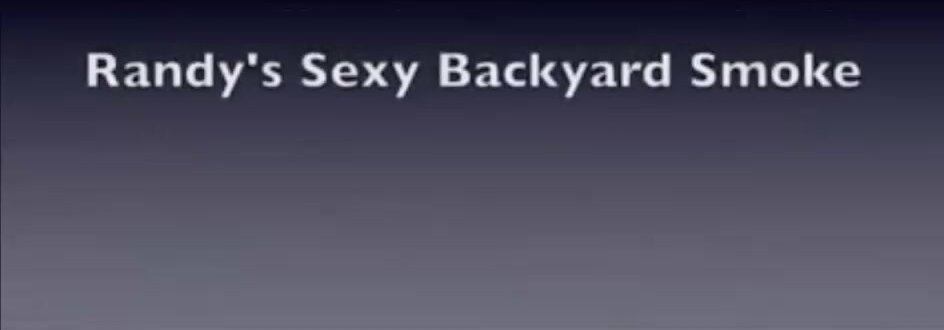 Randy Moore smoking a cigarette